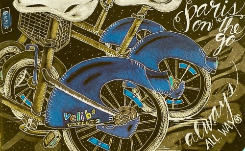 Paris On the Go at Night