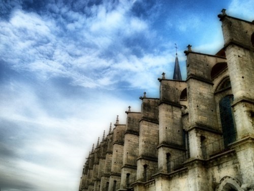 Pilgrim Waystation In ancient times weary pilgrims on long journeys by foot to Chartres Cathedral passed through St. Peter's (Get rest from file)